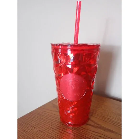 Starbucks Holiday Christmas 2023 Red Prism Crystal Grande Tumbler Cold Cup - Picture 1 of 4